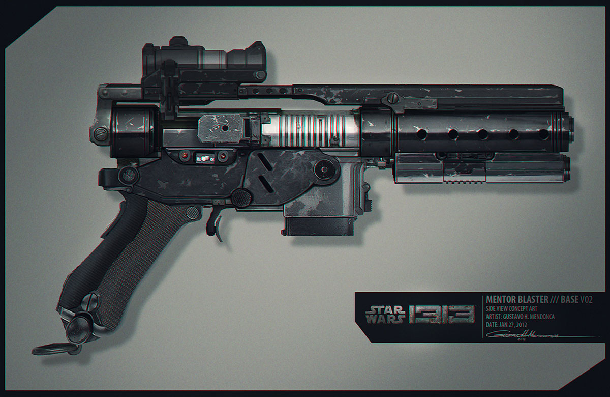 Mentor Blaster Art from Star Wars 1313