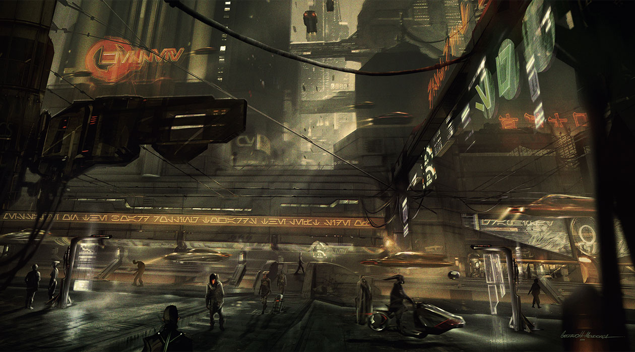 Street Detail Art from Star Wars 1313