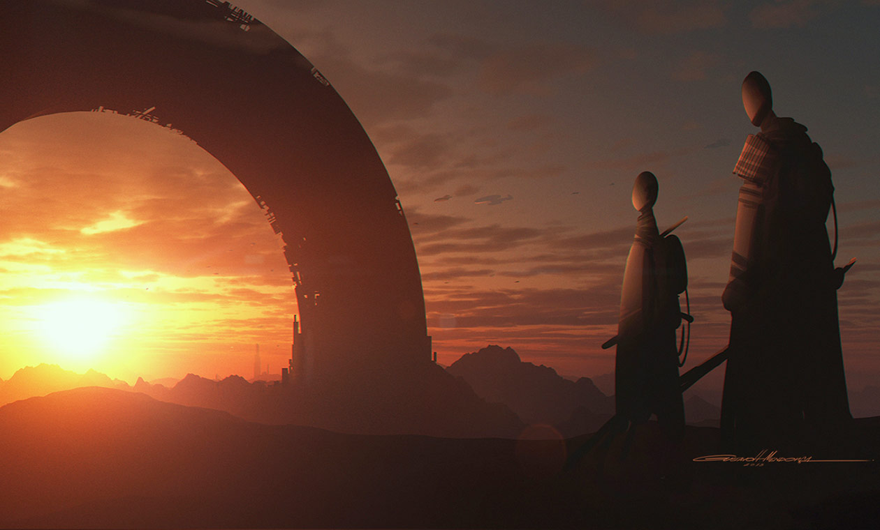 Sunset Art from Star Wars 1313