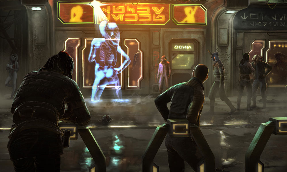 Twi'lek Entertainment Club Art from Star Wars 1313