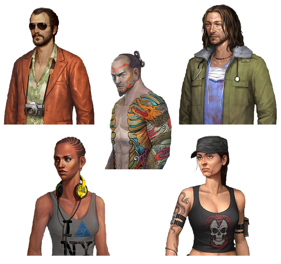 Characters Art from The Secret World