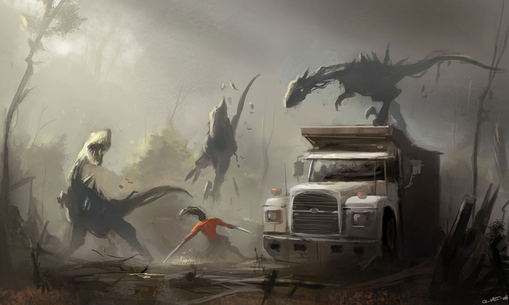 Raptors Art from The Secret World