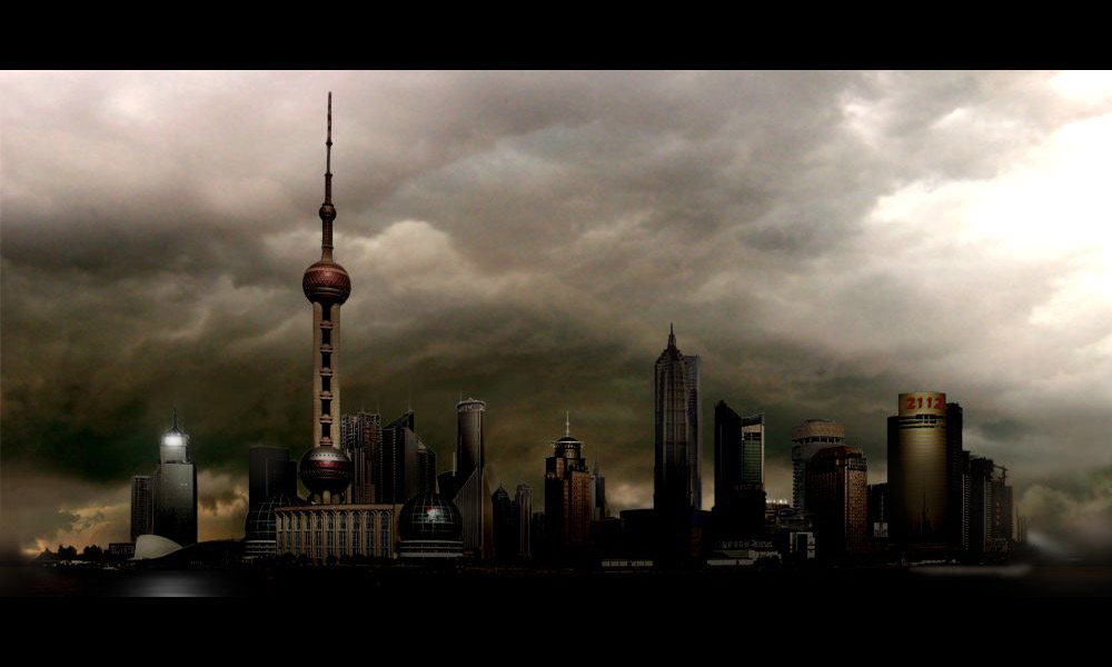 Shanghai Skyline Art from The Secret World