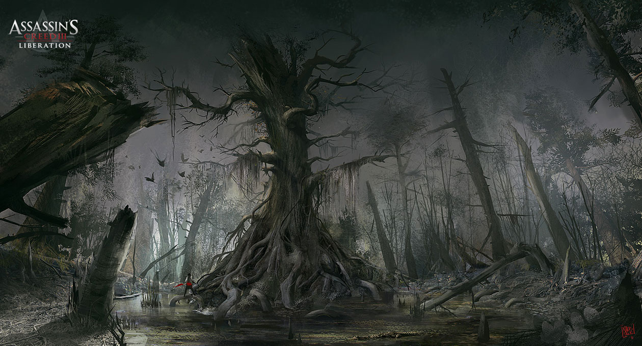 Dead Tree in Bayou Art from Assassin's Creed III: Liberation