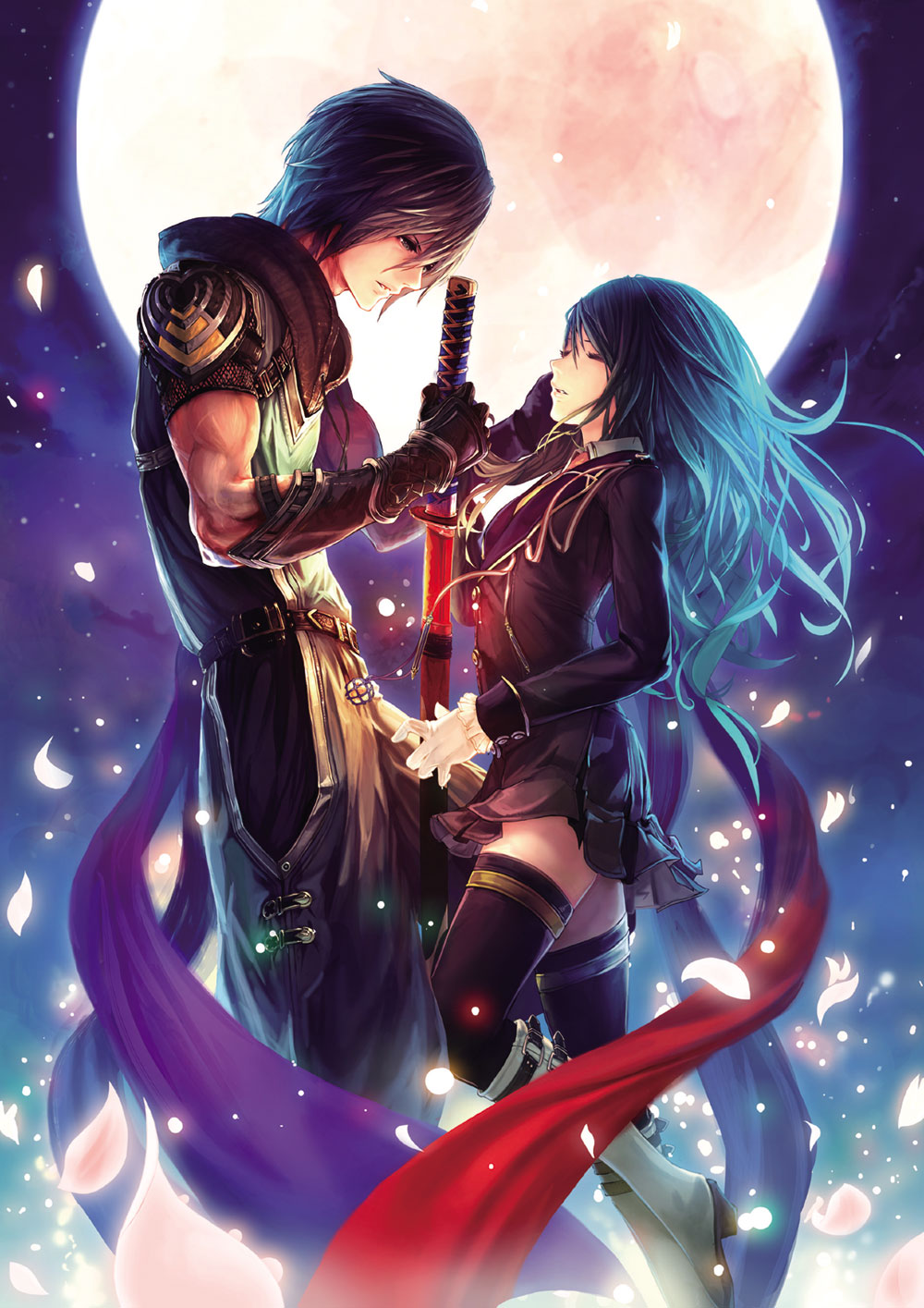 Kikyou & Botan Art from Akai Katana