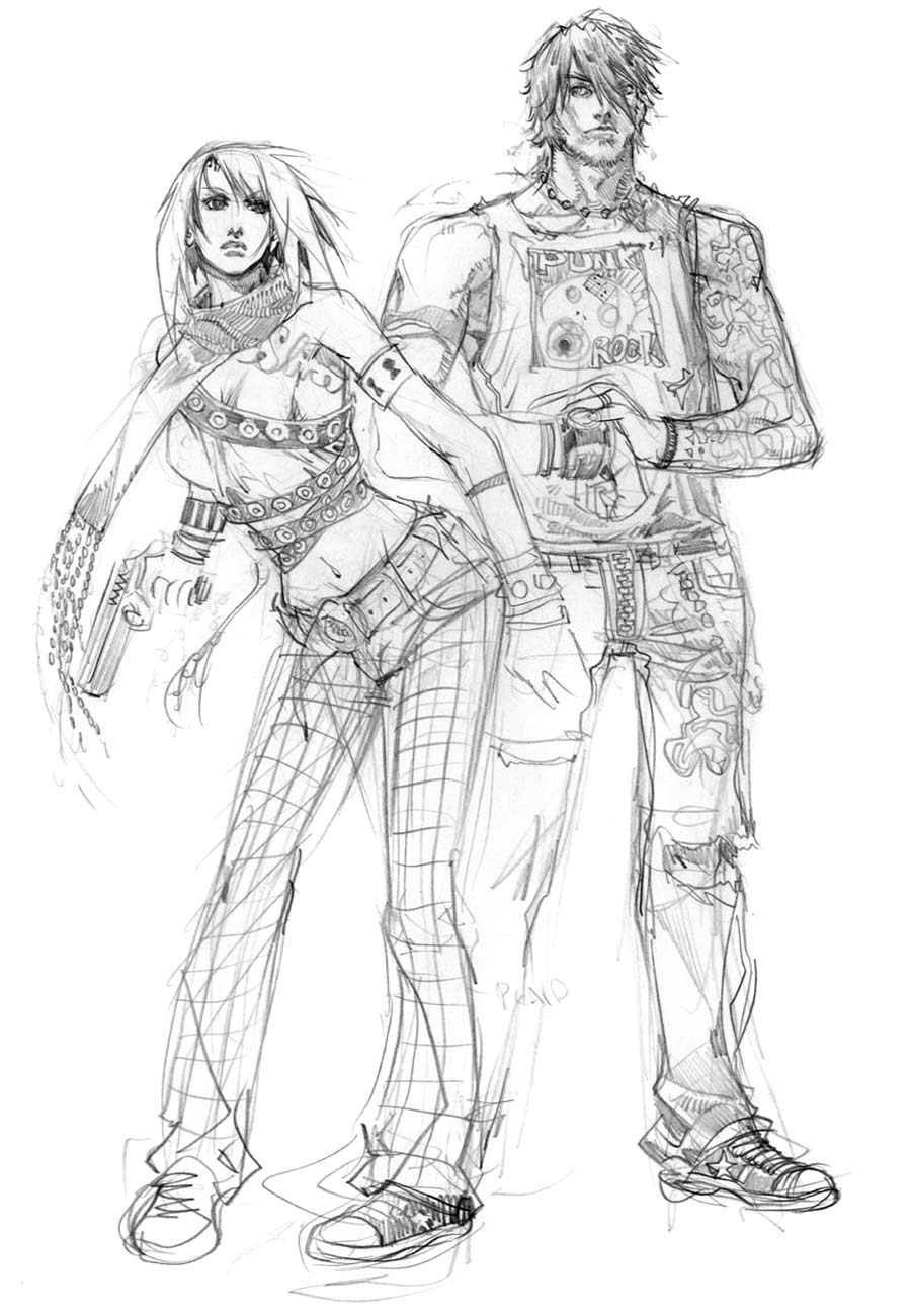 Character Sketches from All Points Bulletin