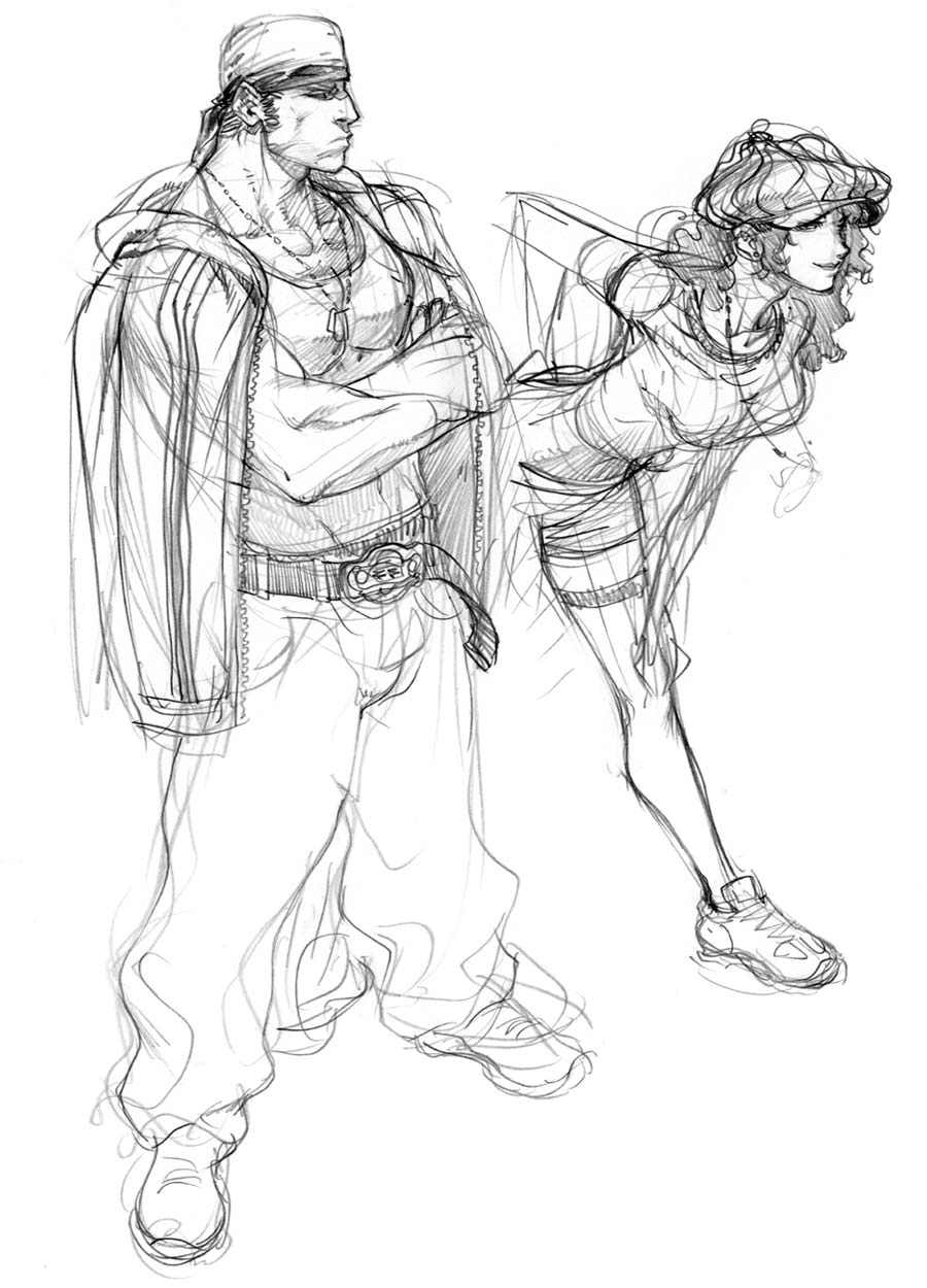 Character Sketches from All Points Bulletin