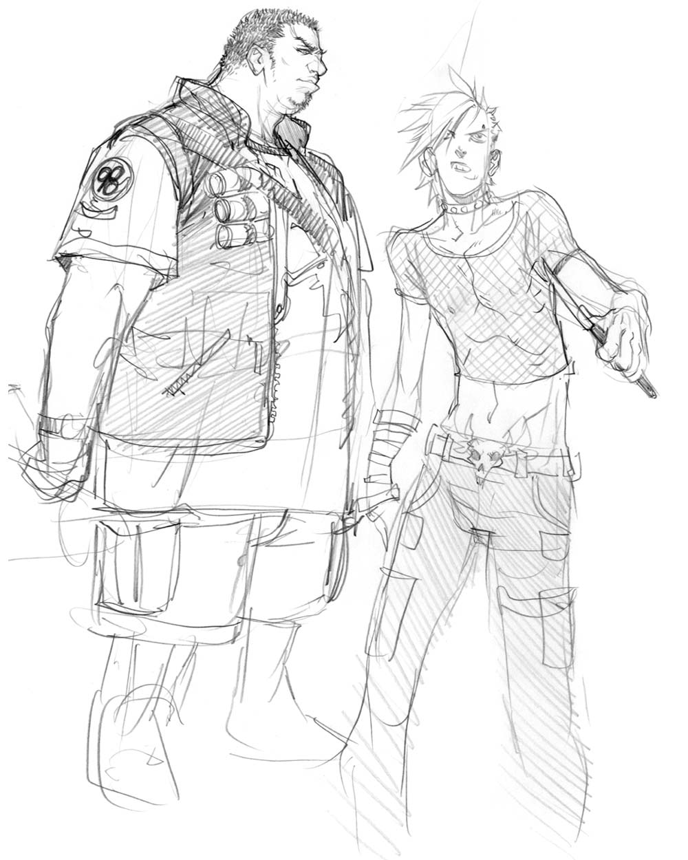 Character Sketches from All Points Bulletin