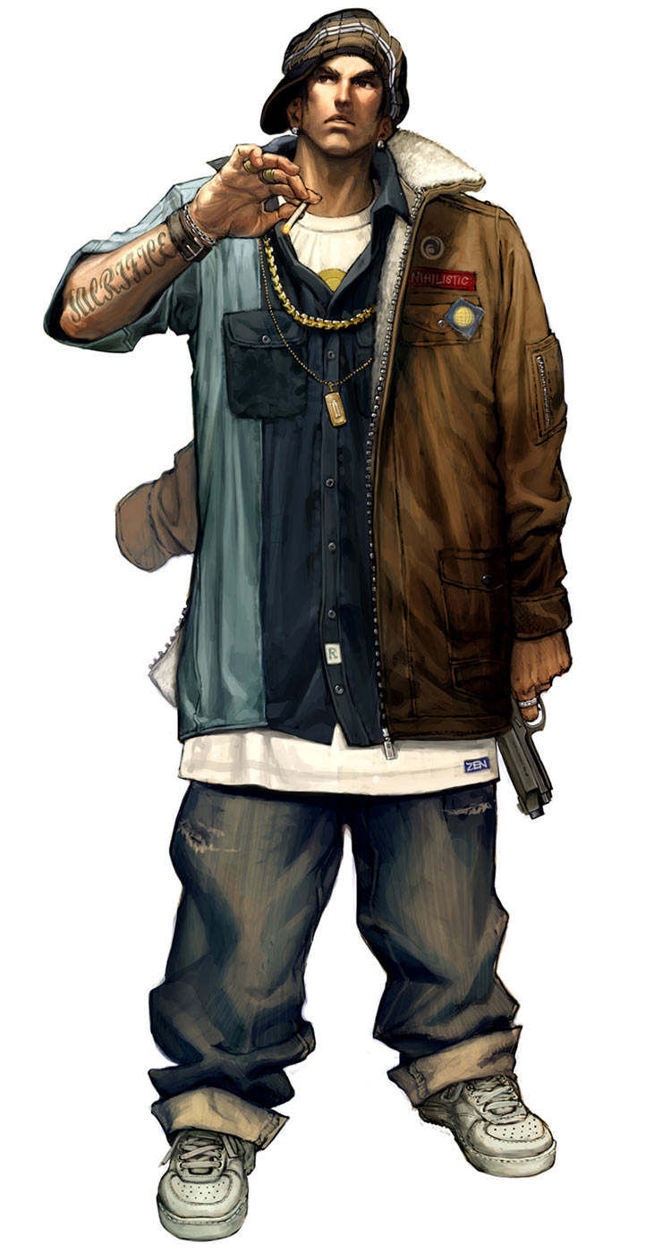 Man Character Design from All Points Bulletin