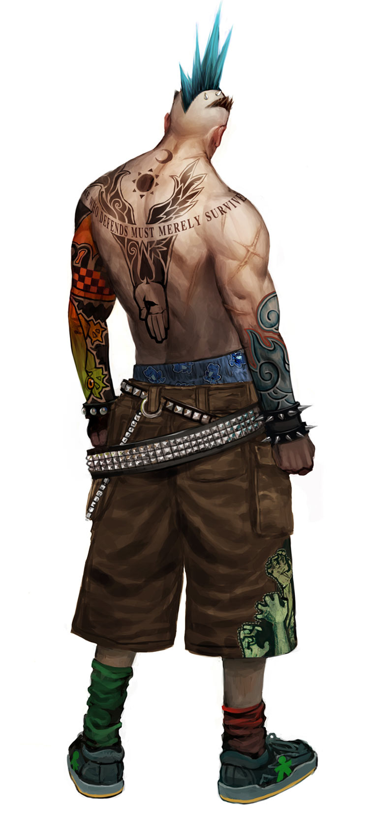 Zombie Backside Art from All Points Bulletin