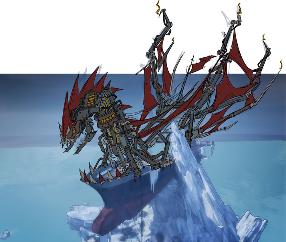 Dragon Boat Art from Borderlands 2