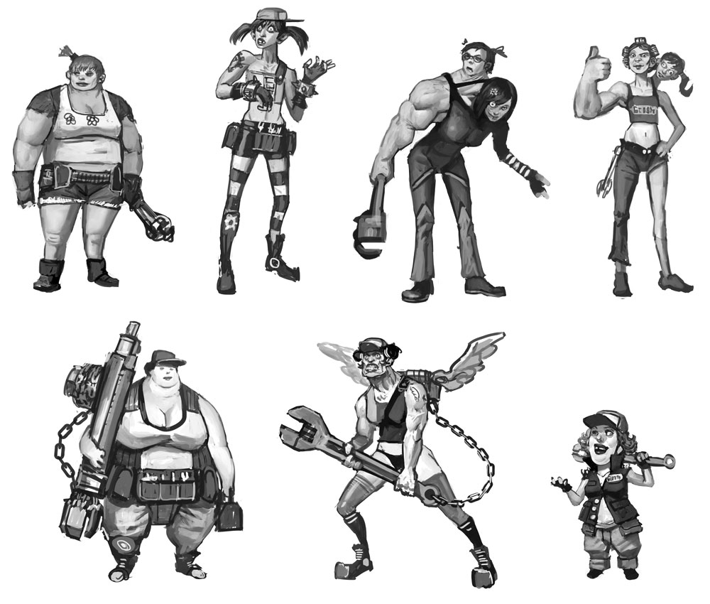 Ellie Concept Art from Borderlands 2