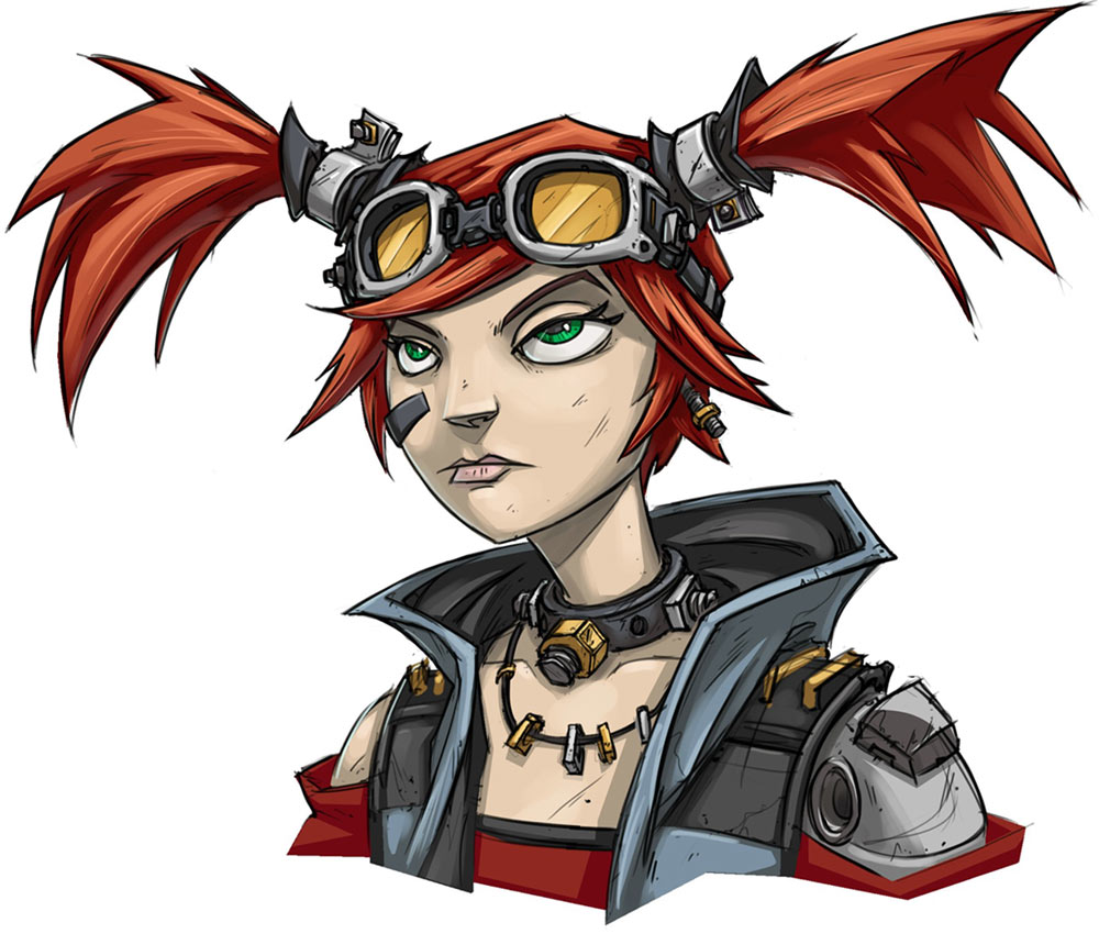 Gaige Head Art from Borderlands 2