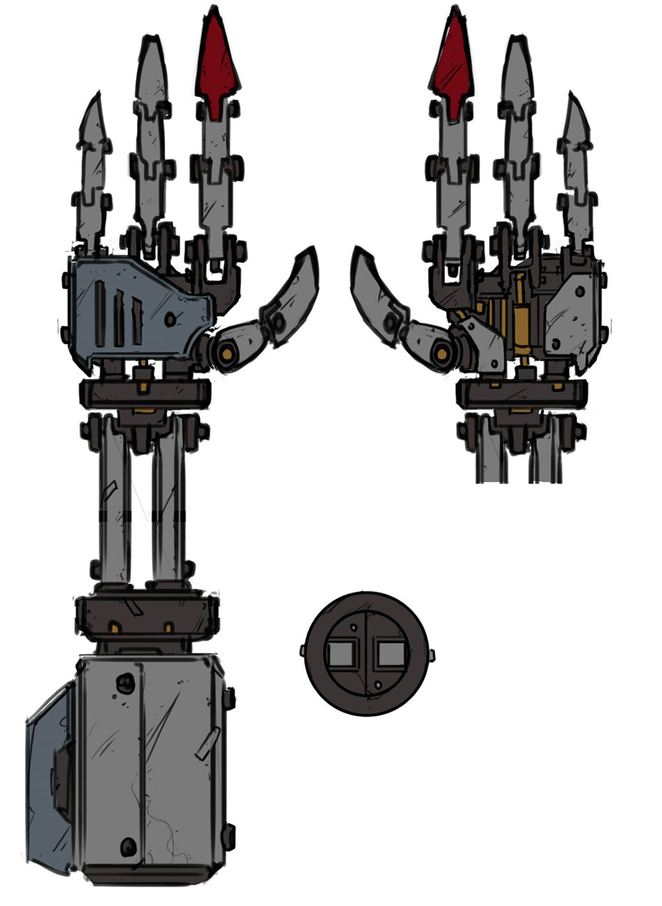 Gaige Mech Arm Art from Borderlands 2