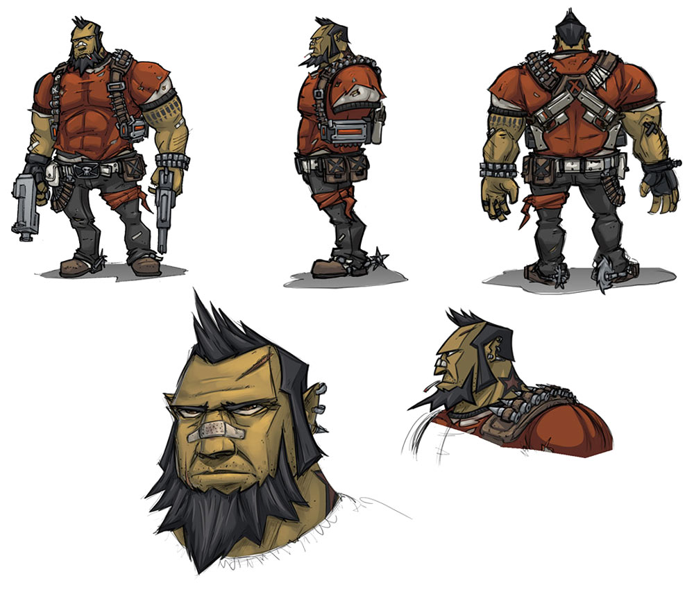 Salvador, Gunzerker Art from Borderlands 2