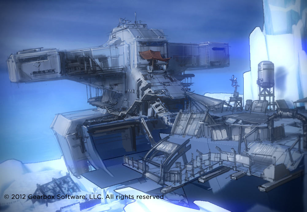 Ship Bridge Art from Borderlands 2