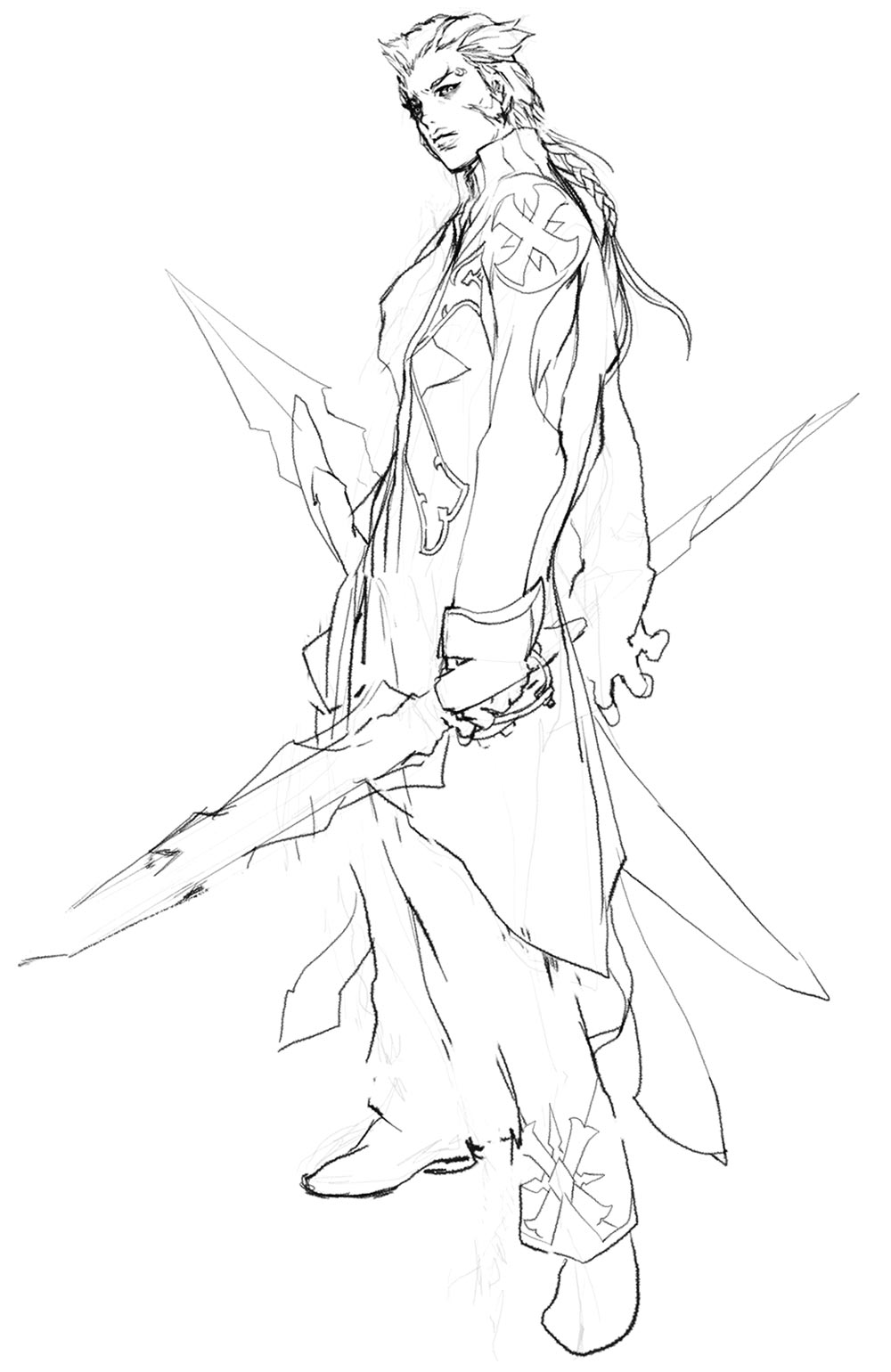 Langley Baldwin Sketch from Dragoneer's Aria