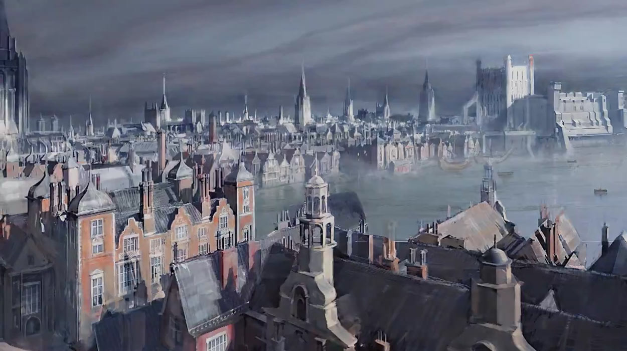 Dunwall Cityscape Art from Dishonored