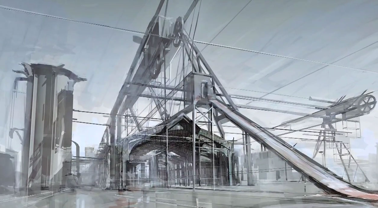 Industrial Concept Art from Dishonored