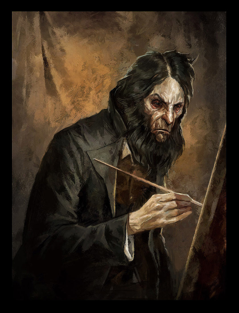 Light Along the Inverse Curve, Sokolov's Self Portrait Art from Dishonored