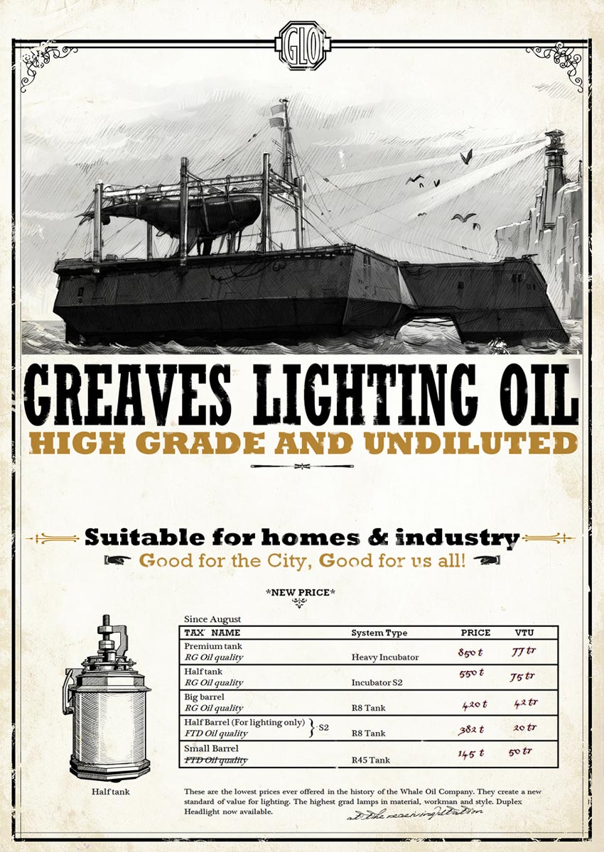 Greaves Lighting Oil Poster Art from Dishonored