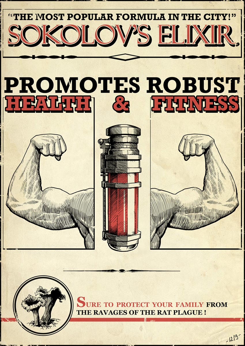 Sokolov's Elixir Poster Art from Dishonored