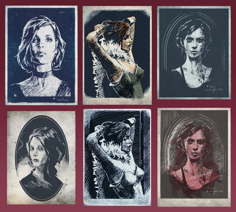 Women Portraits Art from Dishonored
