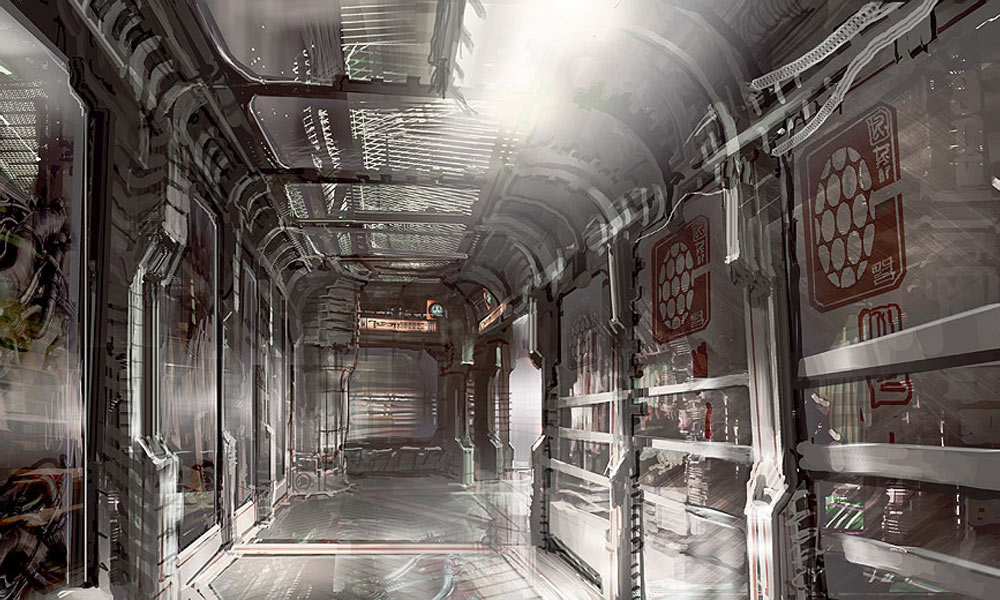 Clean Hall Art from Dead Space