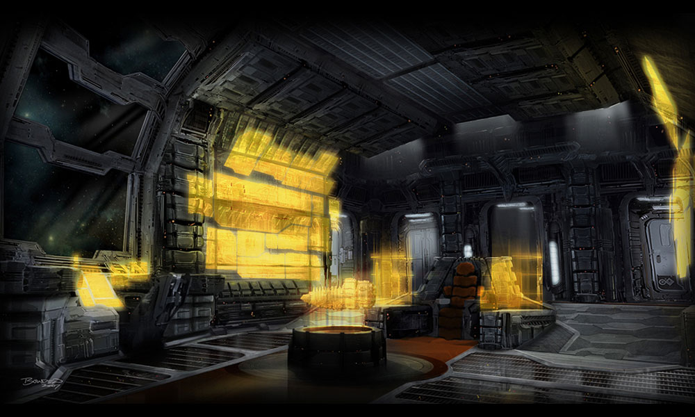 Control Room Art from Dead Space