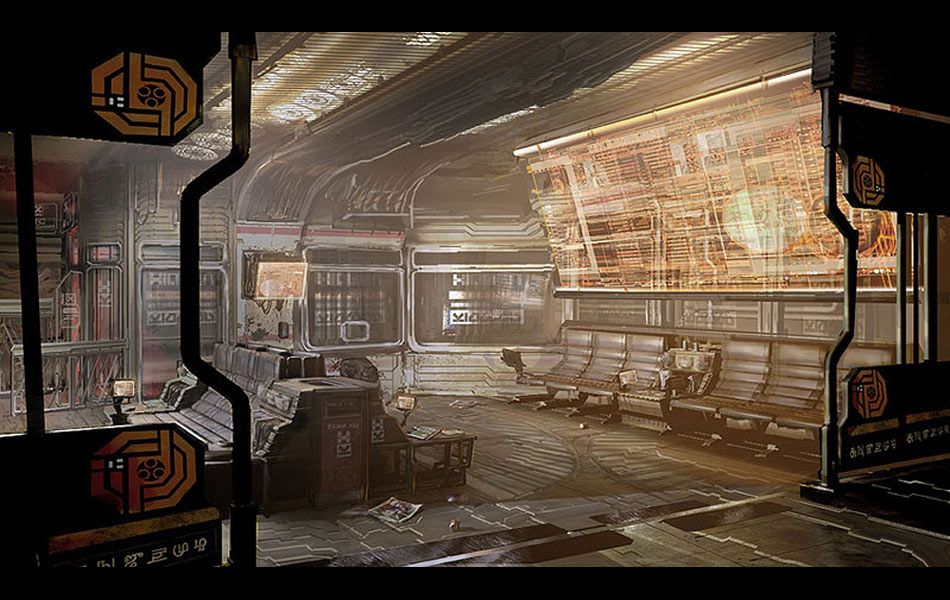 Flight Lounge Art from Dead Space