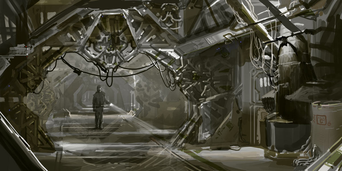 Hydroponics Deck Art from Dead Space