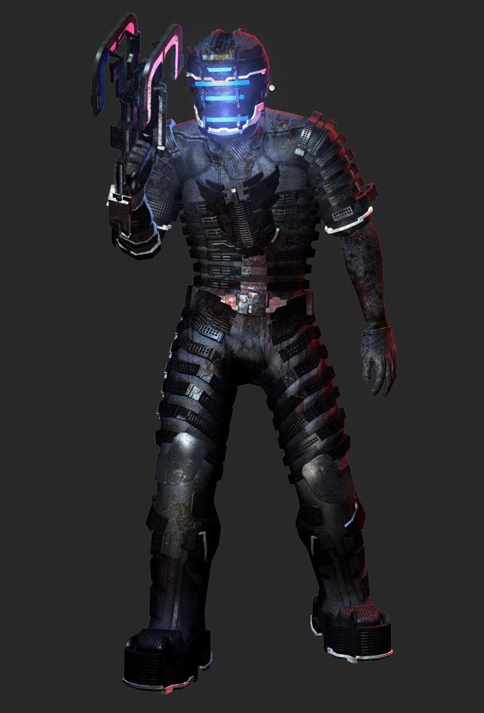 Isaac in Obsidian Suit Art from Dead Space
