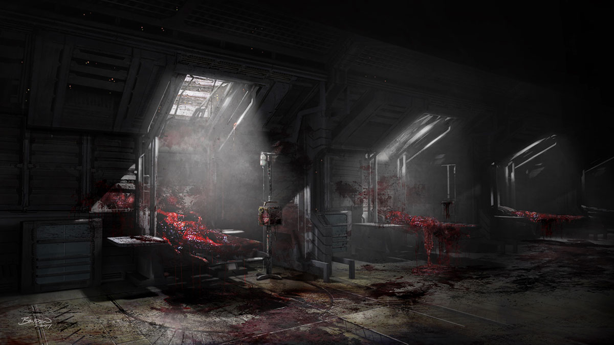 Medical Hall Art from Dead Space