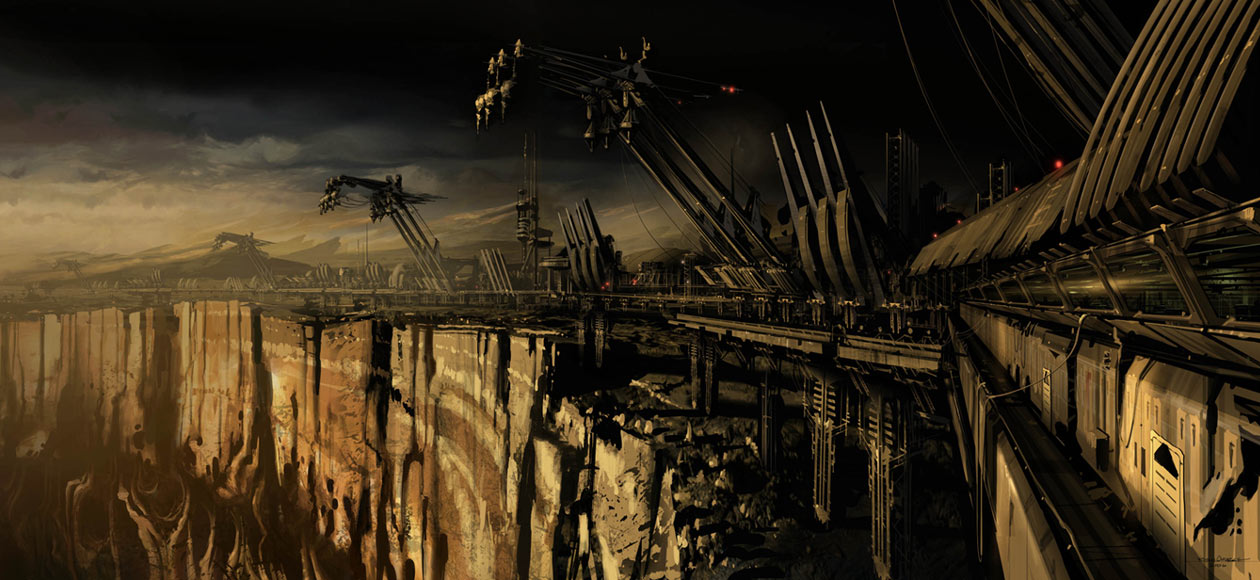 Planetside Facility Art from Dead Space