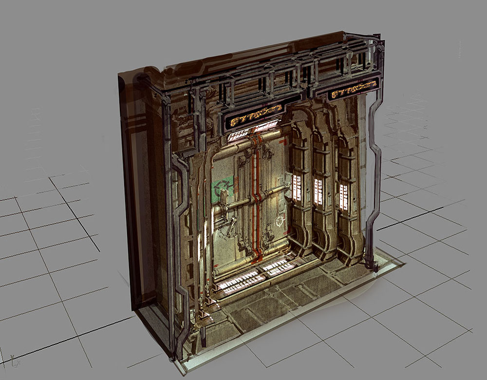 Public Door Art from Dead Space