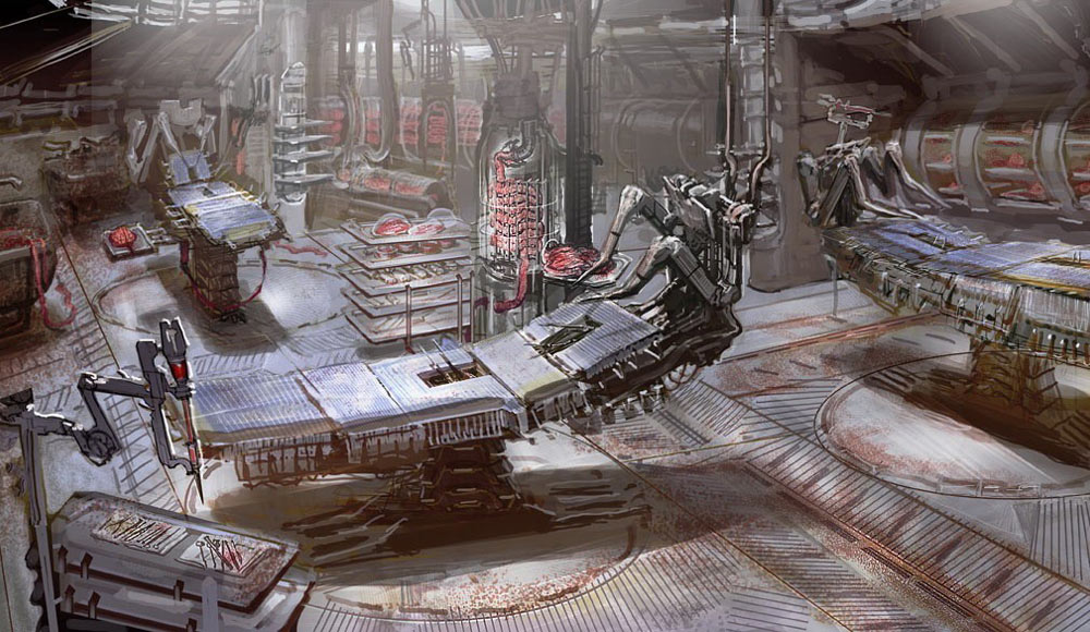 Research Room Art from Dead Space