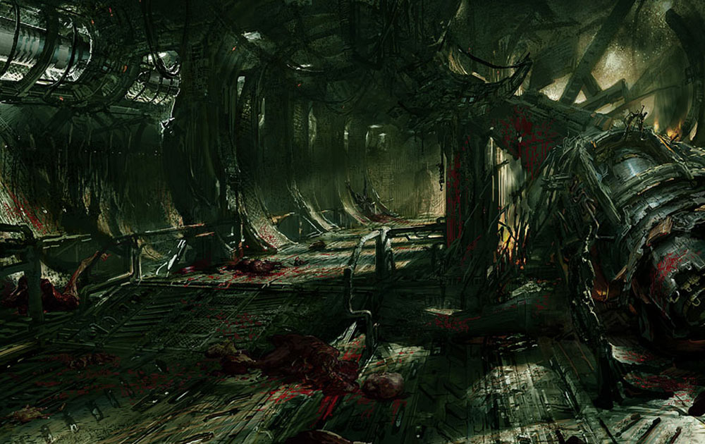 Torpedo Room Art from Dead Space