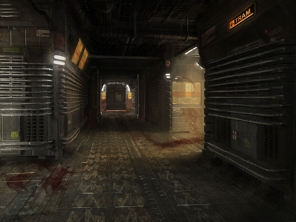 Tram Hall Art from Dead Space