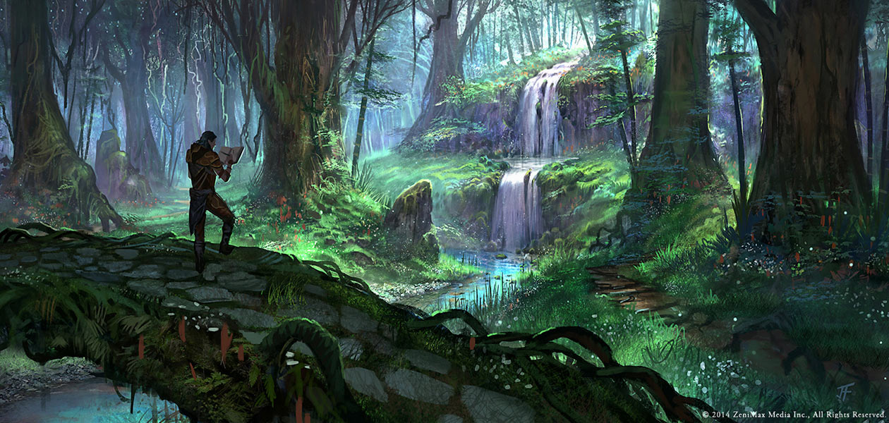 Bosmer Jungle Art from The Elder Scrolls Online
