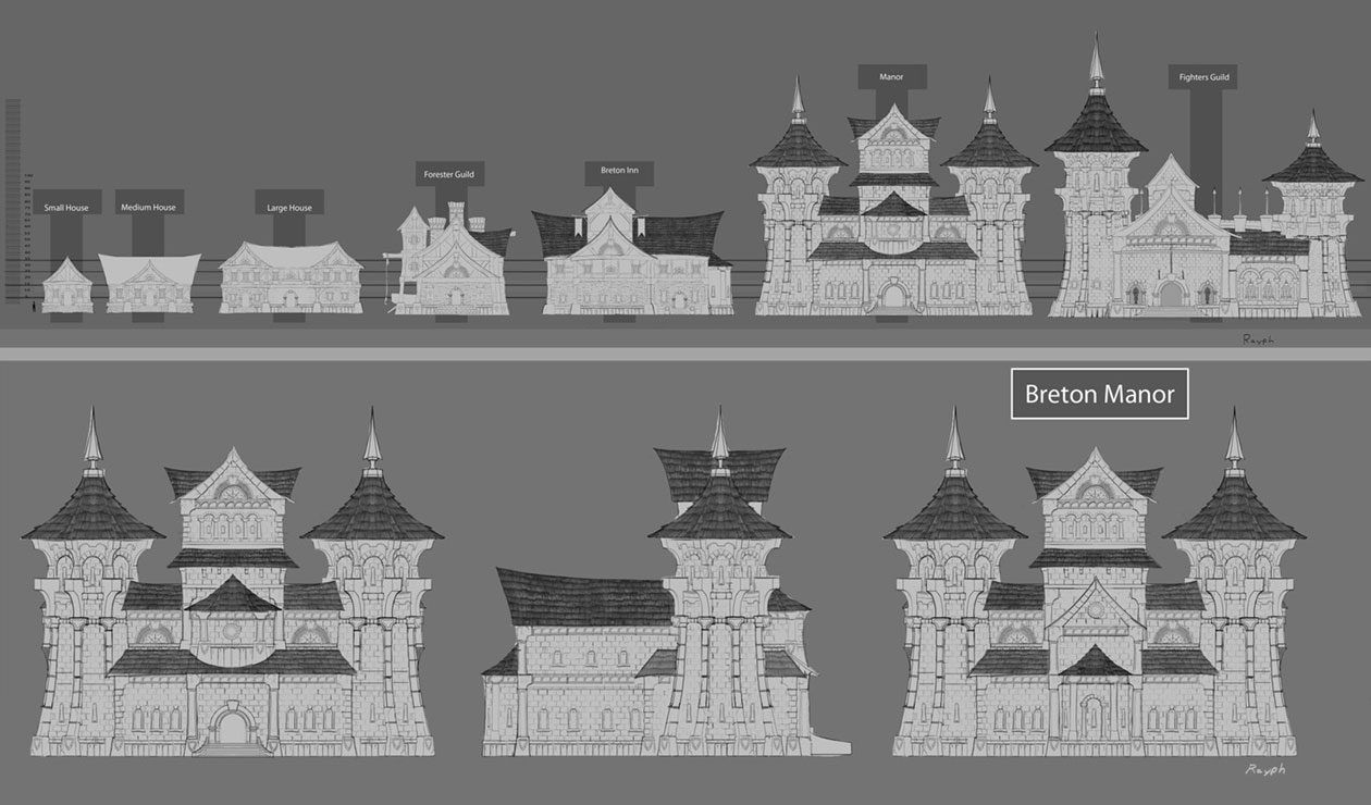 Breton Manor Concept Art from The Elder Scrolls Online