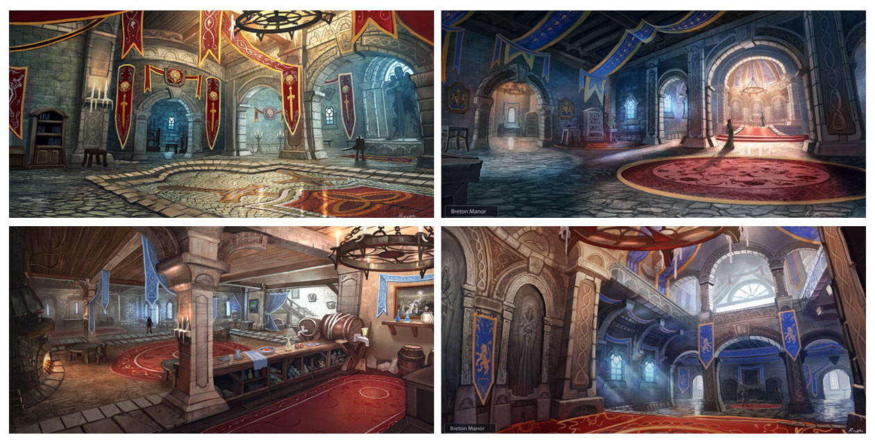 Breton Manor Art from The Elder Scrolls Online
