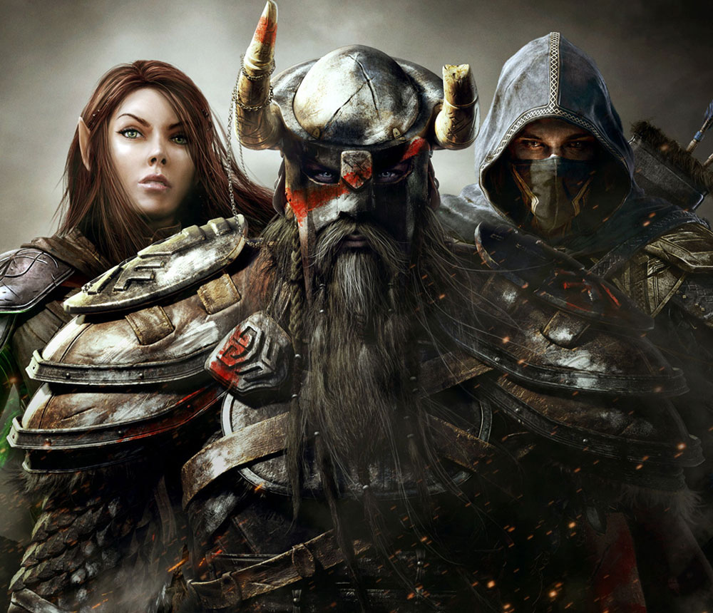 Character Races Art from The Elder Scrolls Online