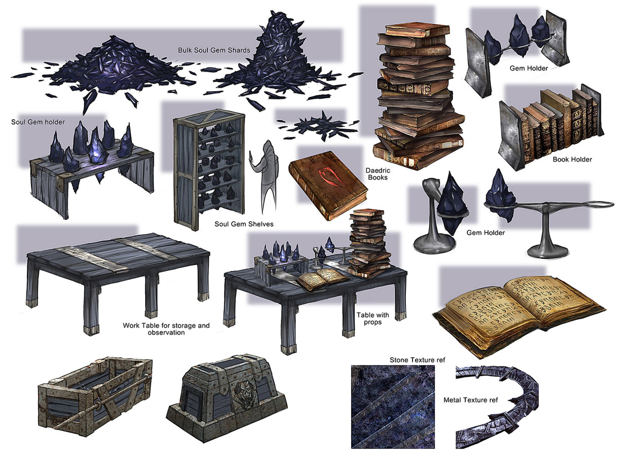 Coldharbour Props Art from The Elder Scrolls Online