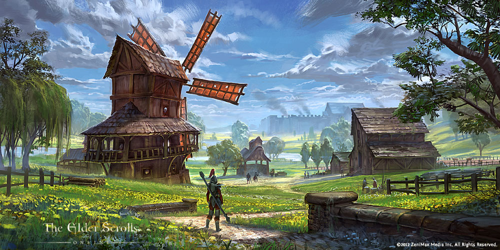 Country Settlement Art from The Elder Scrolls Online