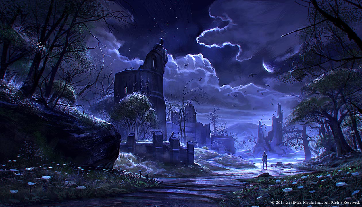 Night Sky Art from The Elder Scrolls Online