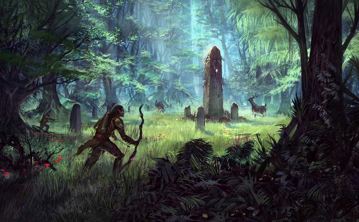 The Hunting Grounds Art from The Elder Scrolls Online