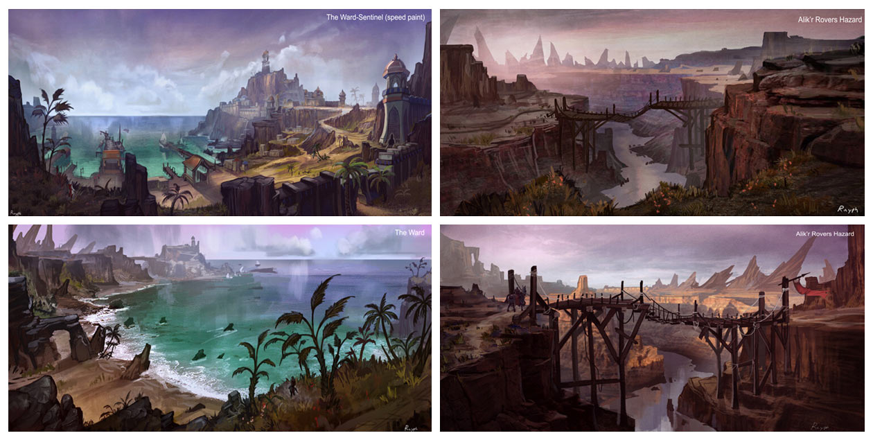 The Ward And Alik'r Environment Art from The Elder Scrolls Online