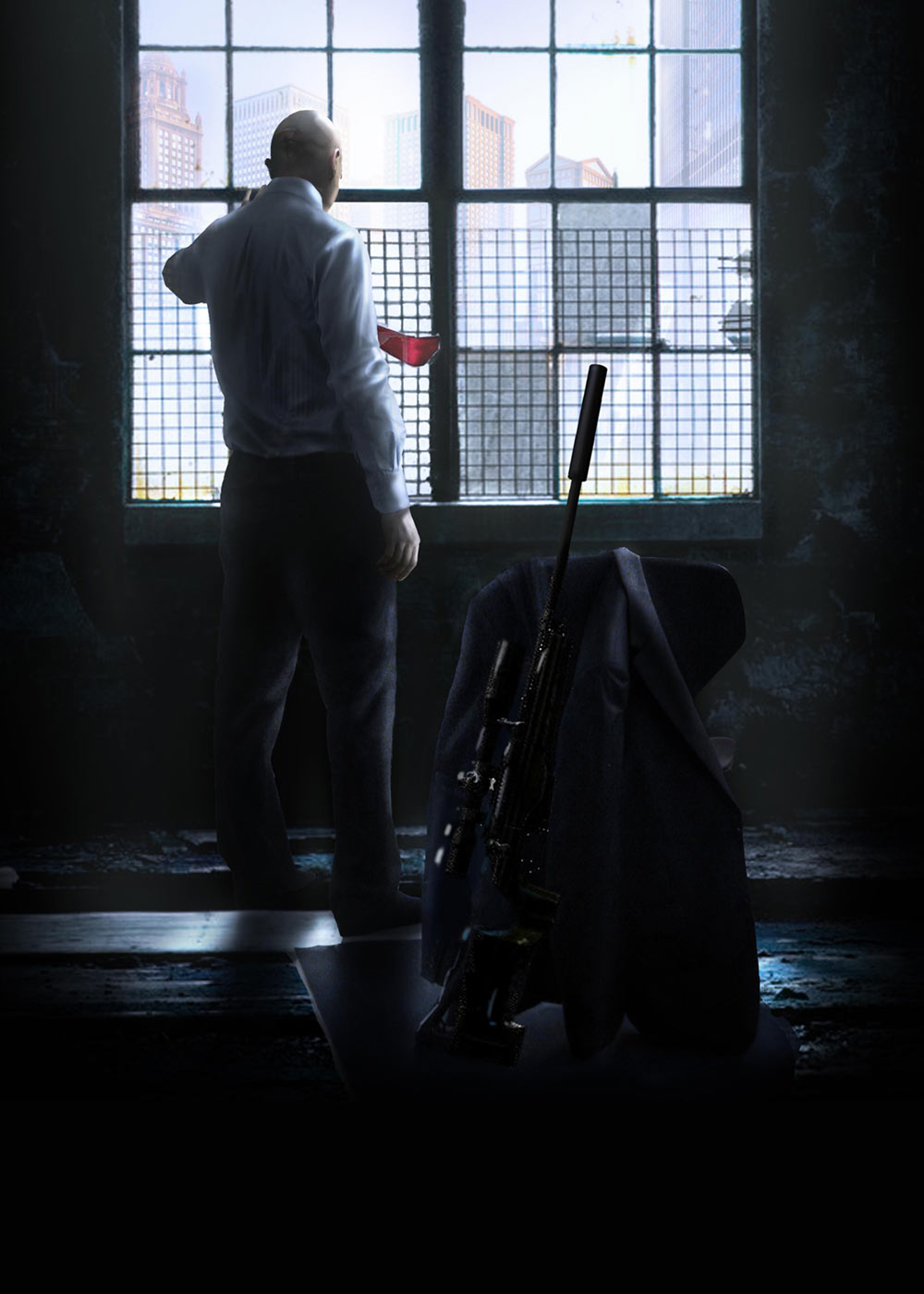 Hotel Window Lookout Art from Hitman: Absolution