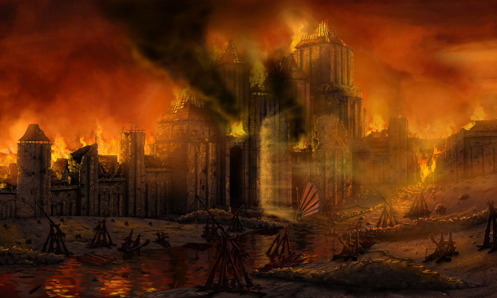 Llyr River Gate Art from Hunted: The Demon's Forge