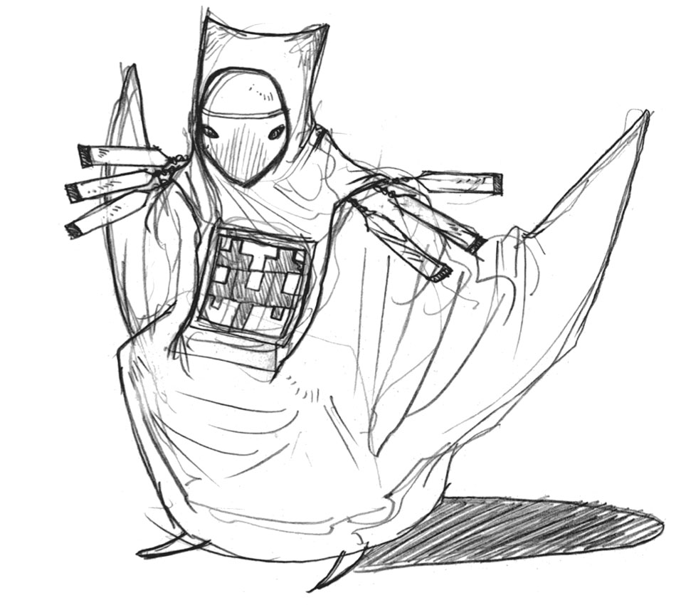 Cloaked Figure Sketch from Journey
